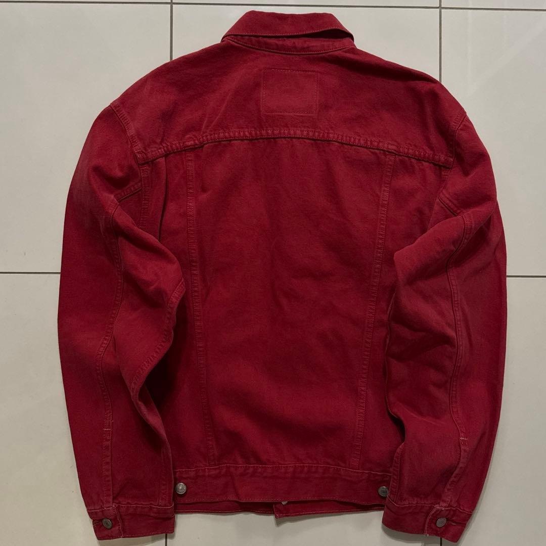 希少カラー usa製 Levi's 70507 赤 トラッカージャケット