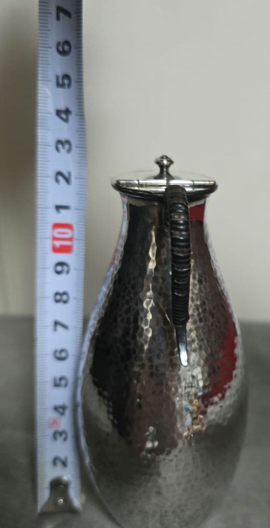 純銀ハンマード金属ピッチャー酒器です