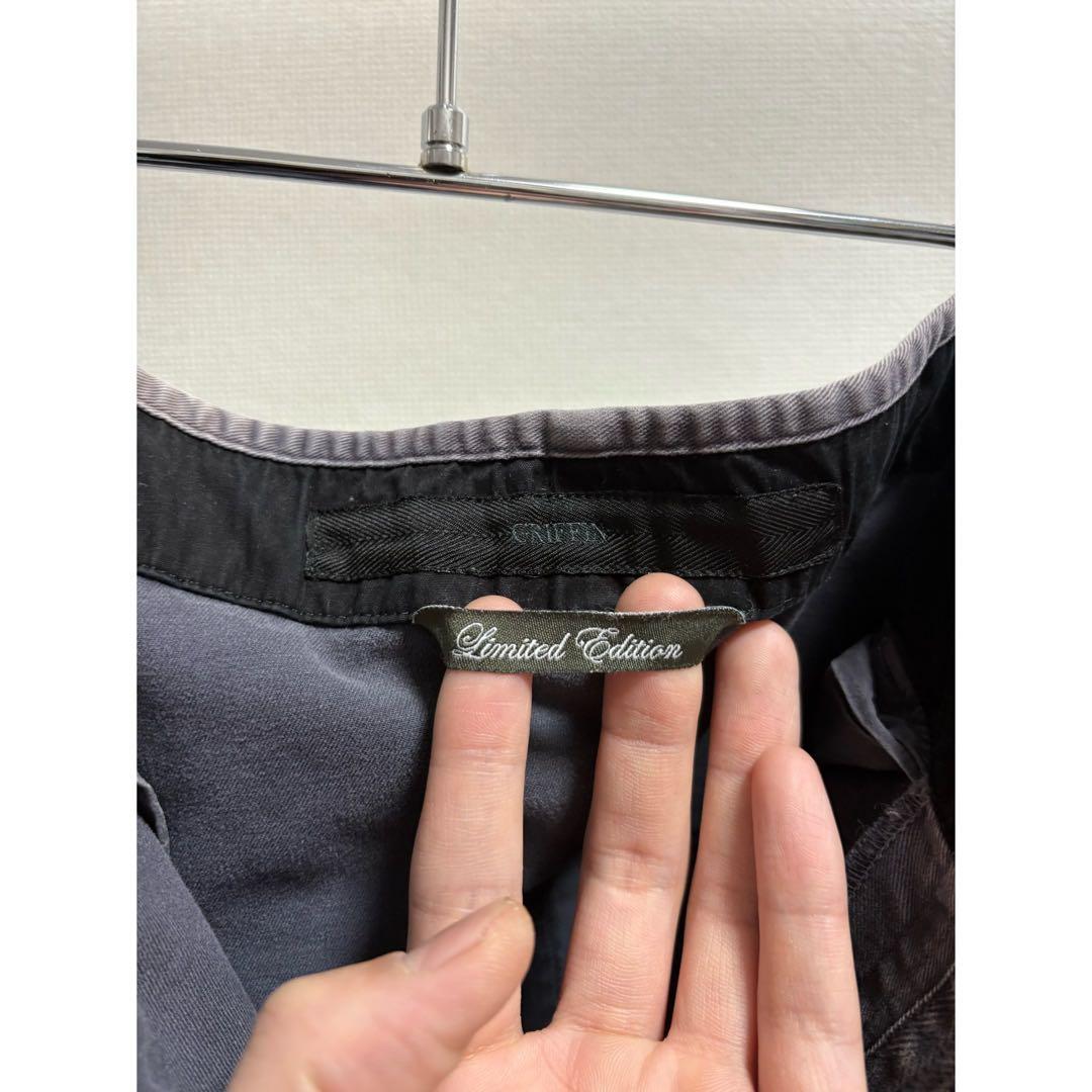 00s Y2K griffin \"ナス紺鬼焼け\" 変型 バッグデザイン パンツ