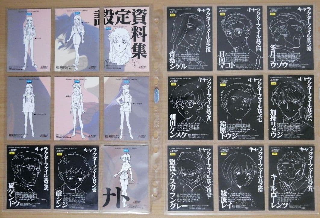 カードダスマスターズ新世紀エヴァンゲリオン第壱集 ノーマルカード 114種類ほか