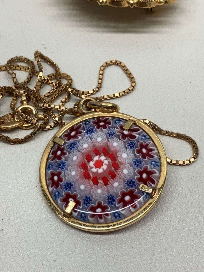 マイクロモザイク　ベネチアンガラス　まとめ ブローチ ペンダント　イタリア産