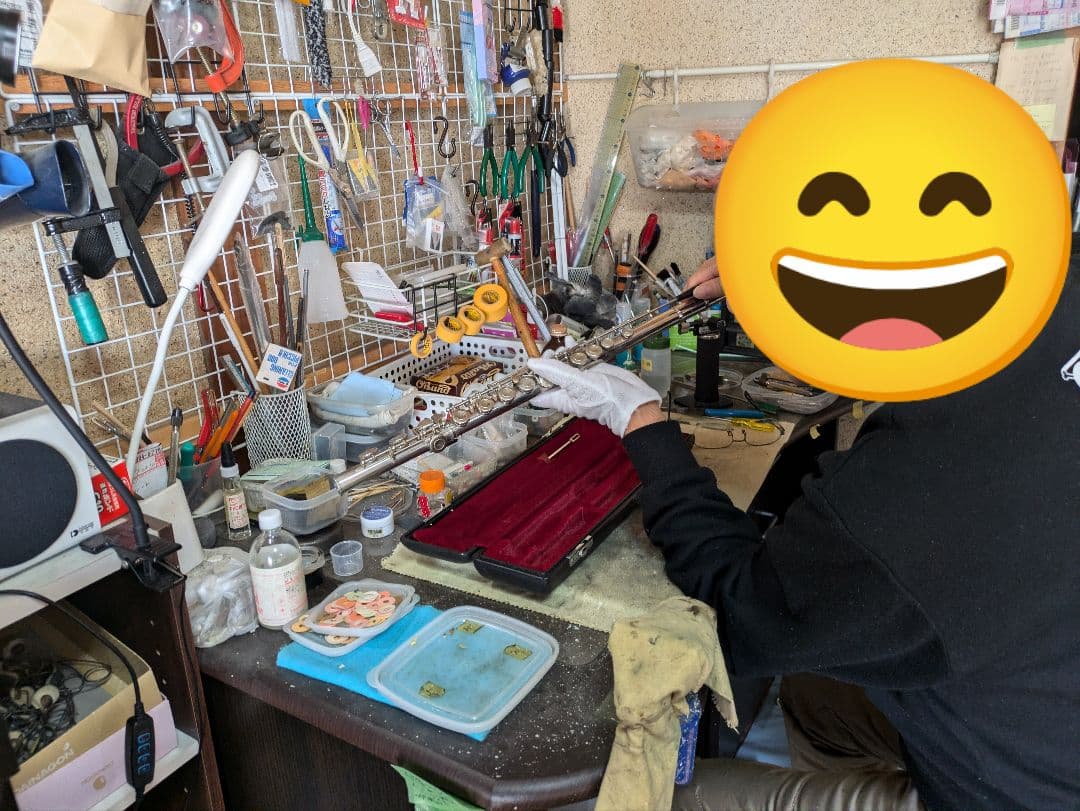 フルート　調整済　ヤマハYFL211S(Eメカ.銀メッキ仕様)