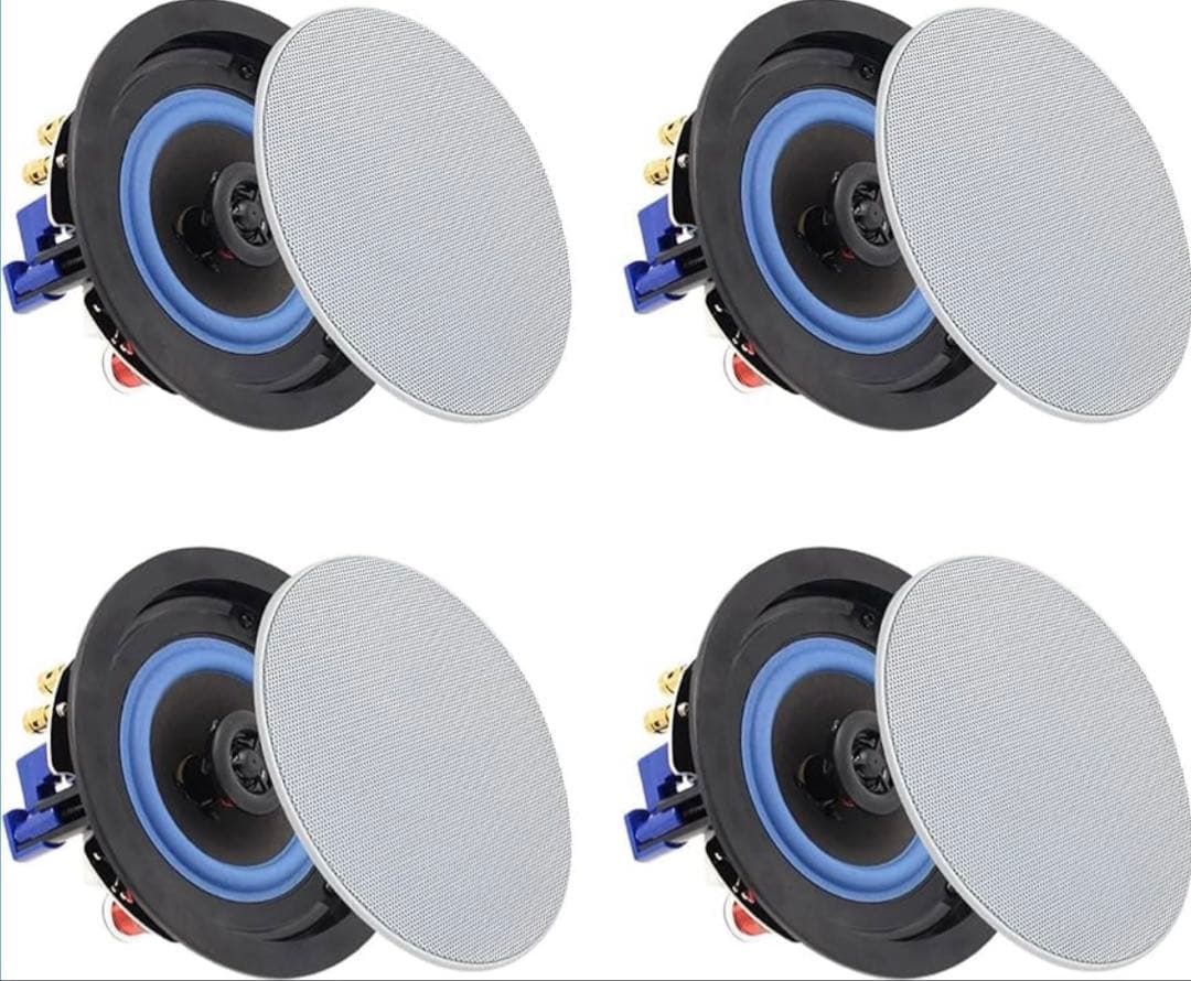 ブルートゥース 4インチ2ウェイ天井取付型スピーカー 天井 埋め込み 天井埋込型