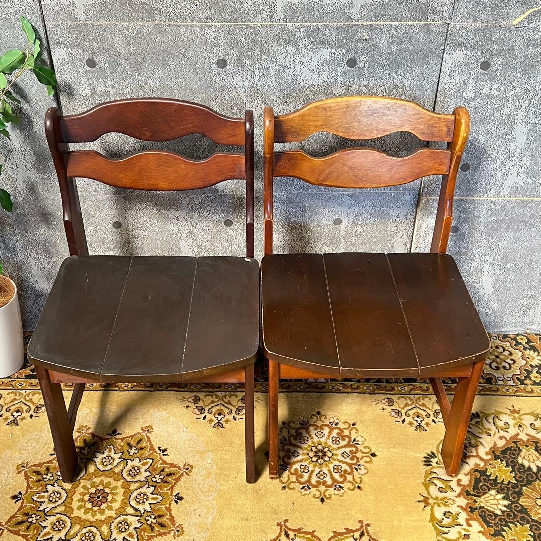 ꧁ヴィンテージ家具꧂ダイニングチェア6脚セット 食卓椅子 いす イス 昭和レトロ