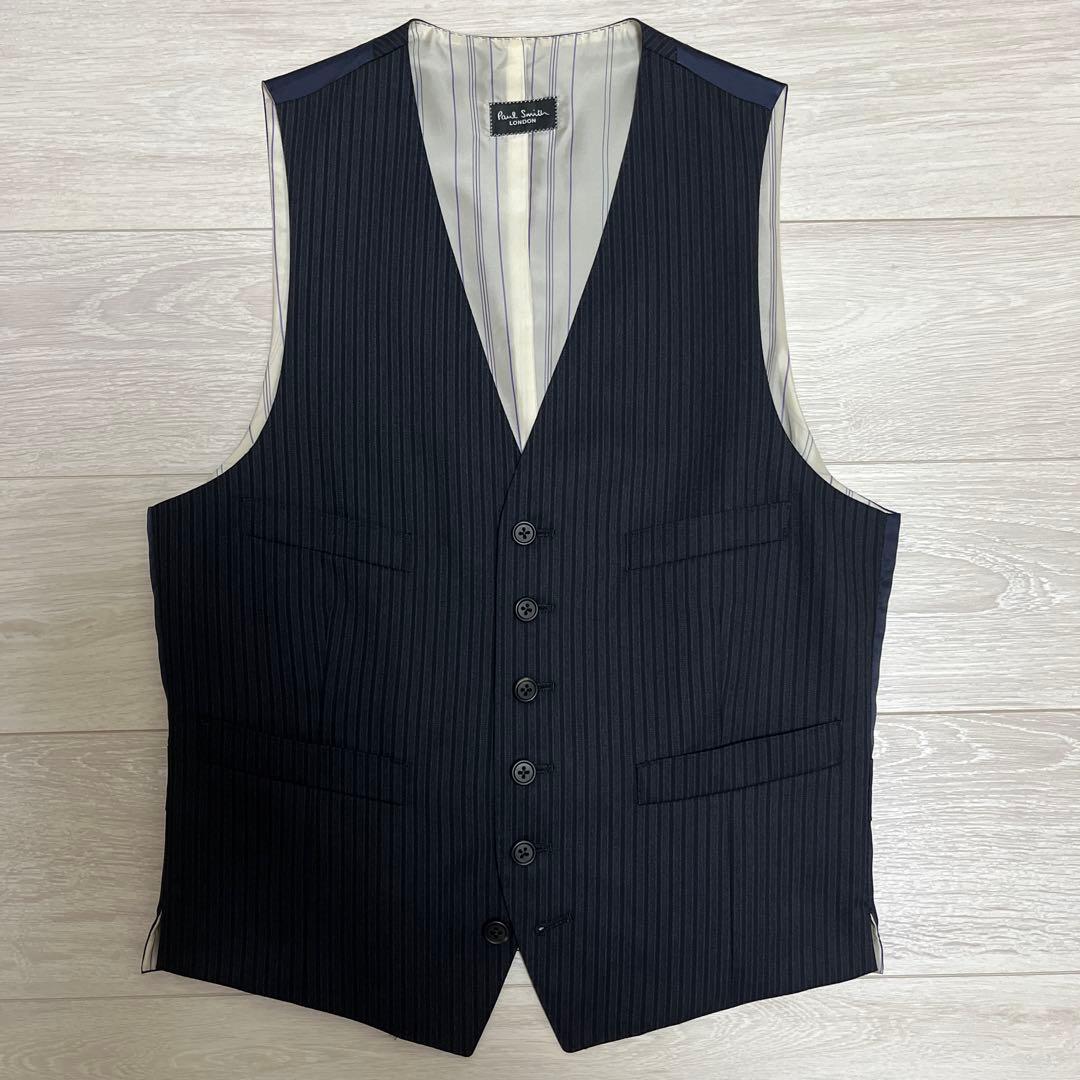 Paul Smith ネイビー ストライプ ビジネススーツ