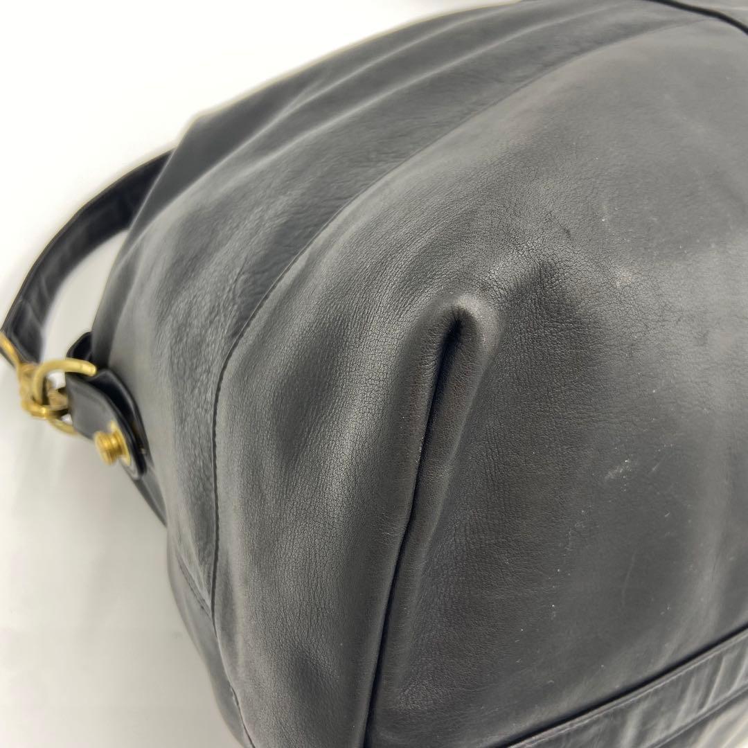 美品✨ オールドコーチ オールレザー ボストンバッグ 2way 0503 黒