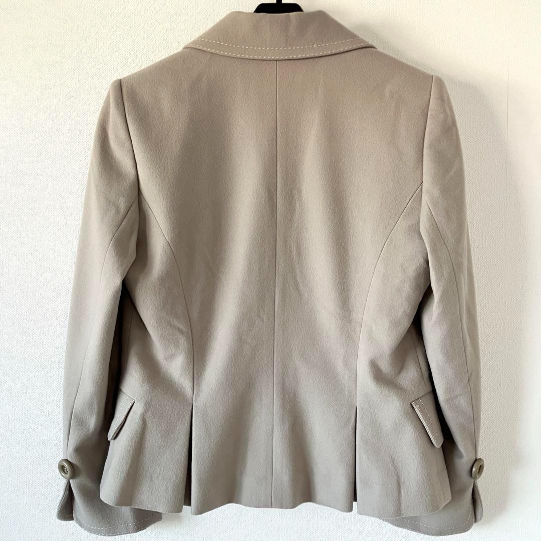 クリスチャンディオール ウール100% バージャケット M モスグレー