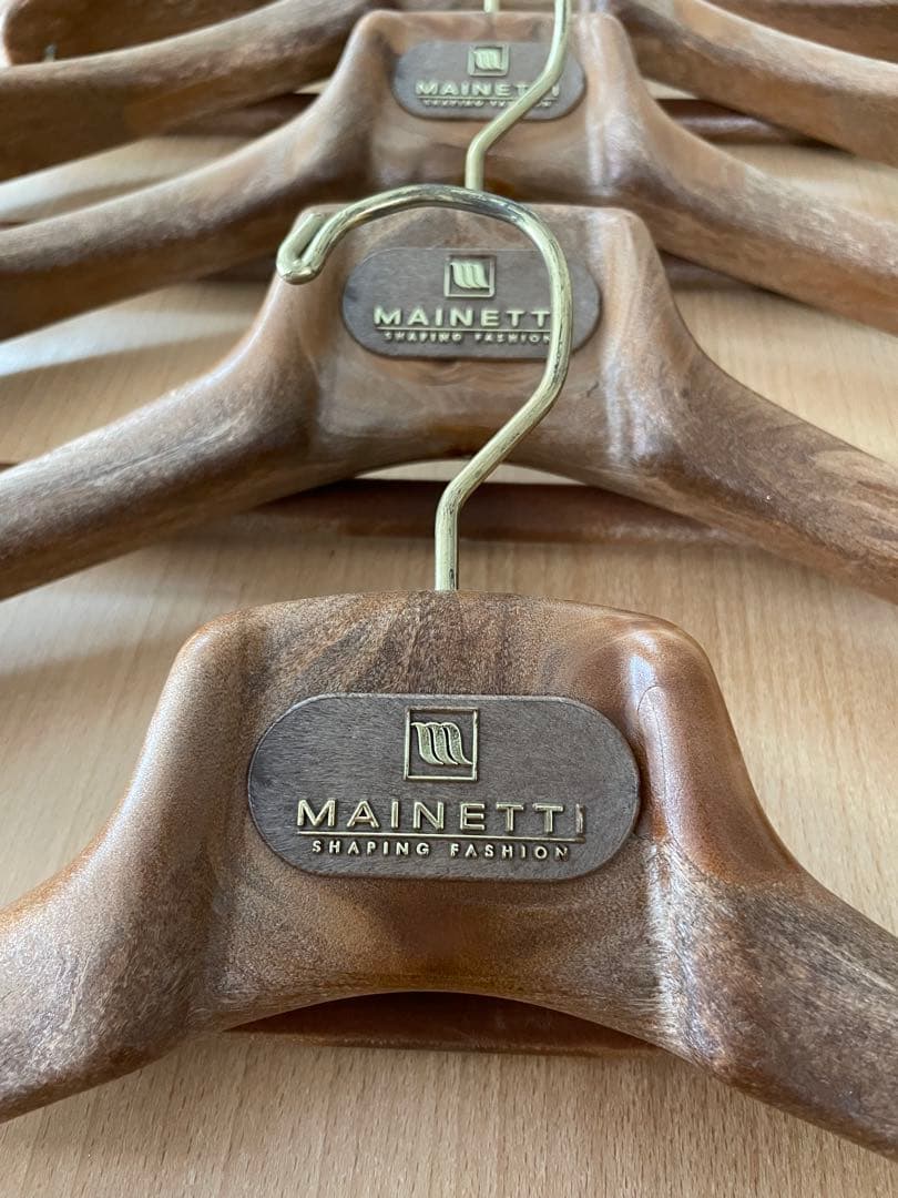 MAINETTI 木製ハンガー 10本セット　 サイズ40