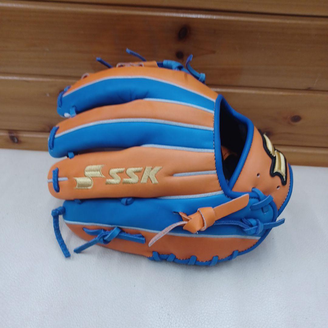 SSK 限定　カノモデル　軟式グローブ オレンジ/ブルー