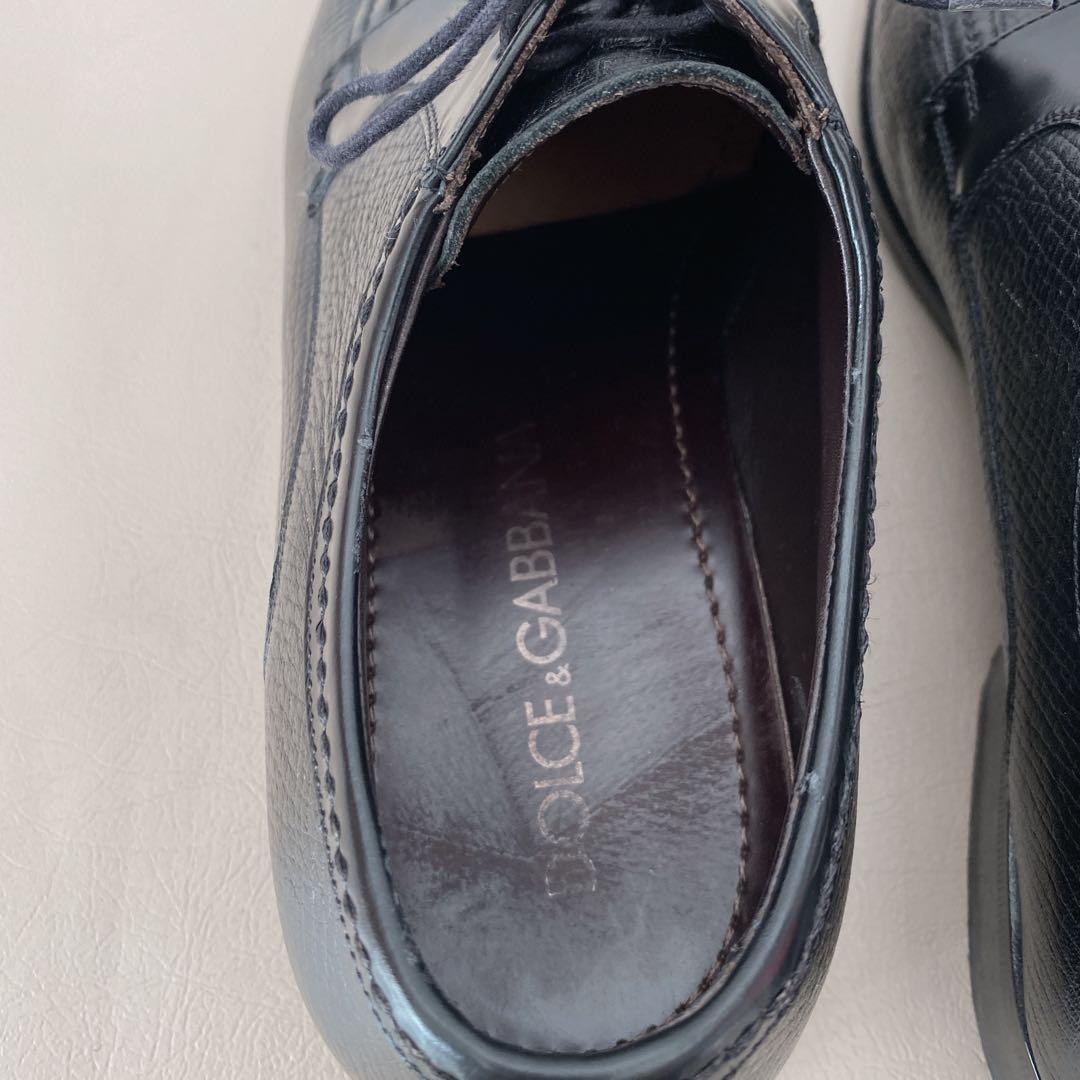 DOLCE&GABBANA ブラック ドレスシューズ