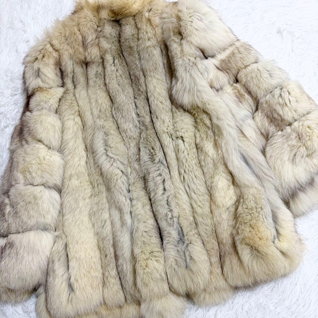 SAGA FOX スーパークオリティ フォックスファー 毛皮コート L タグ付き