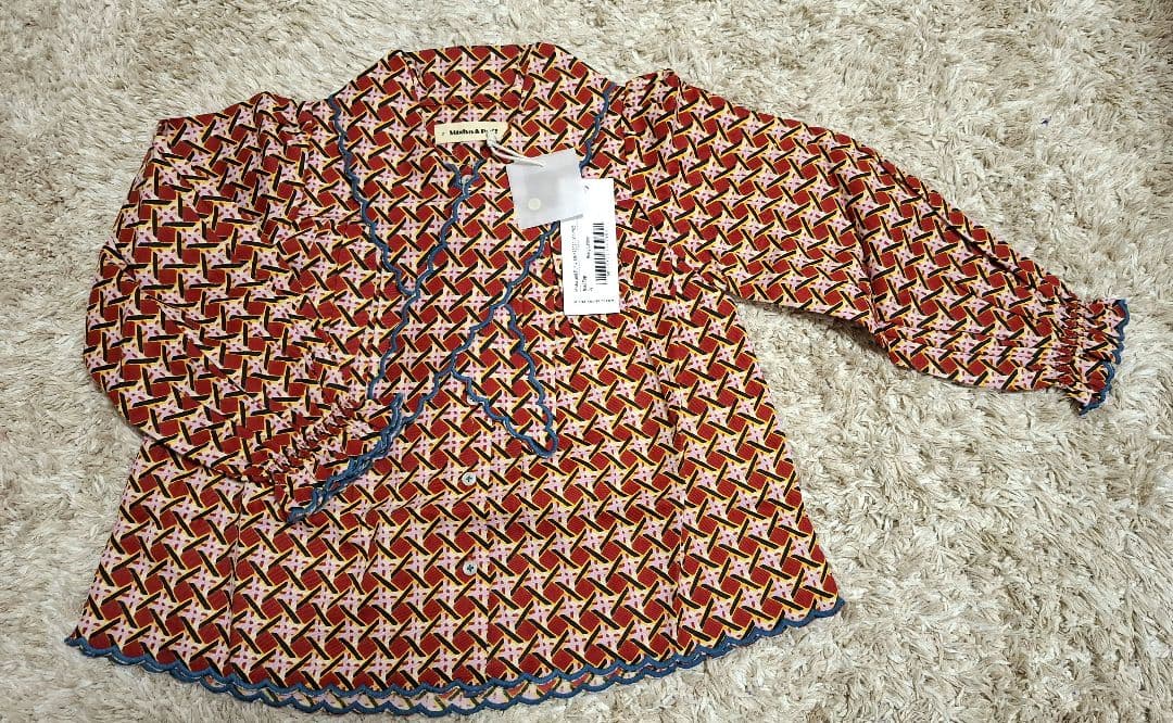 Misha and Puff Miki Top Berry Lattice　5y