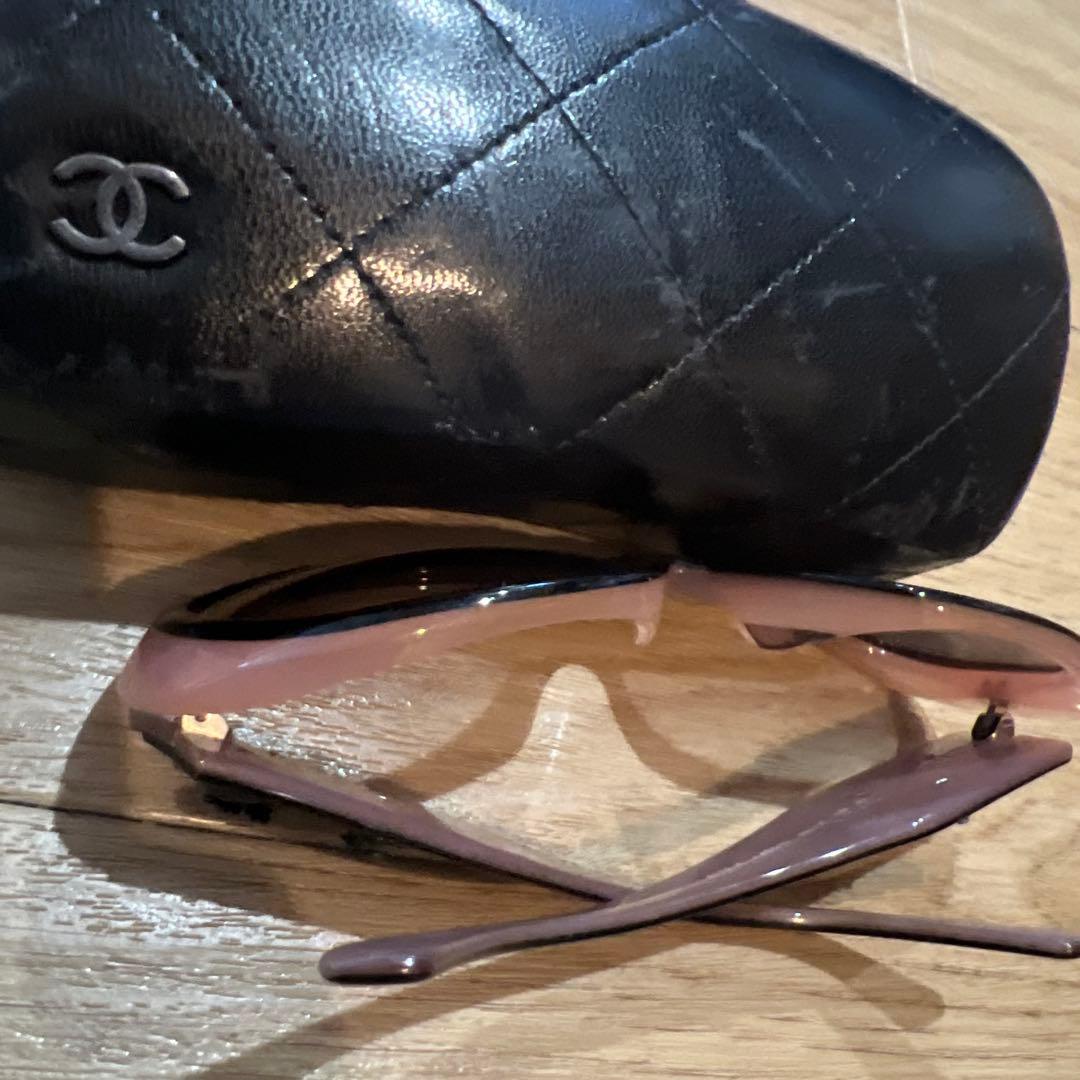 CHANEL オーバーサイズ サングラス ケース付き