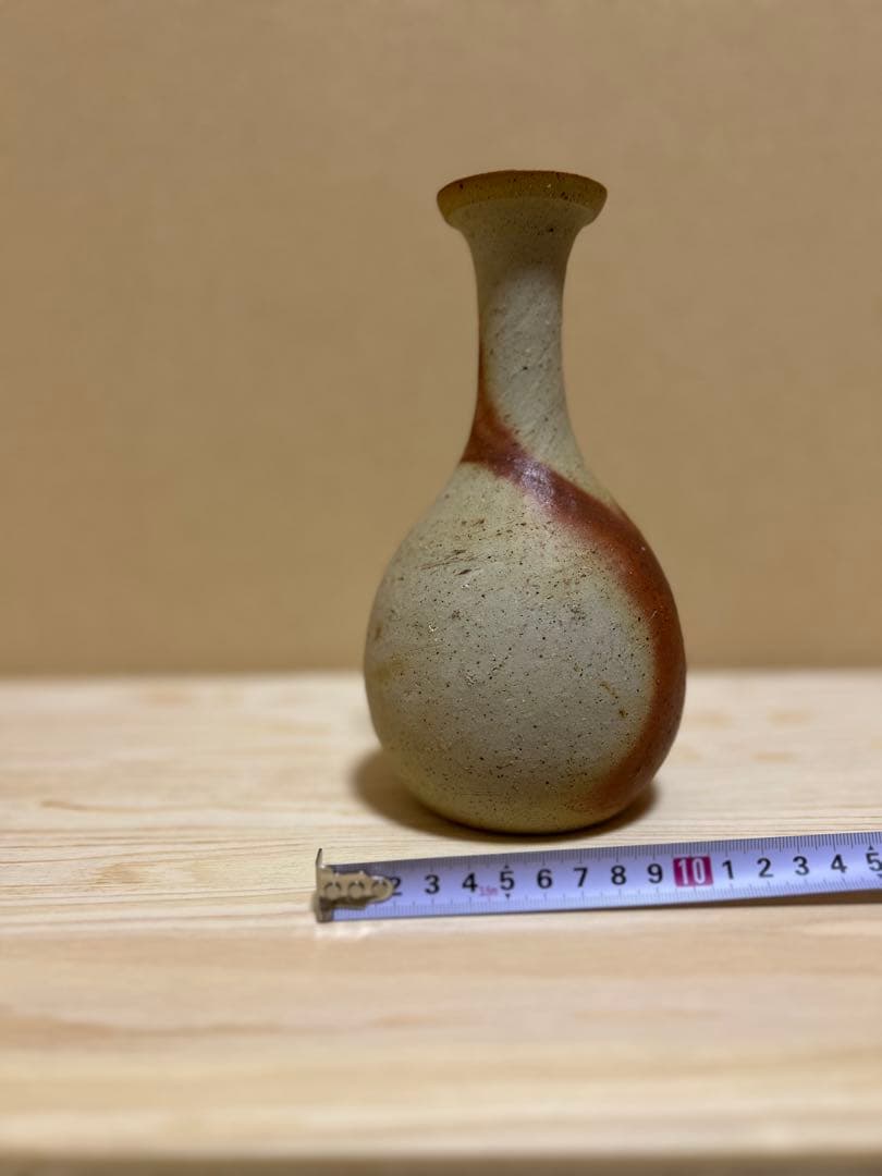 多久　守　緋襷鶴首花入