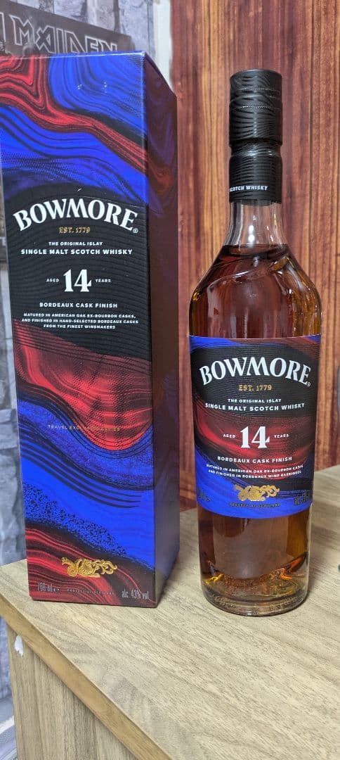 【国内未発売】免税店限定Bowmore（ボウモア） 14年　ボルドーワインカスク