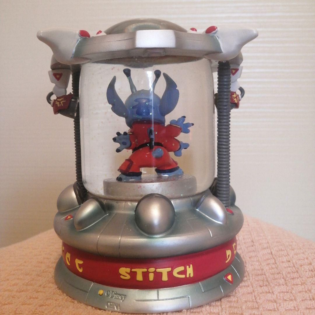 レア Disney スティッチ フィギュア 　スノーグローブ 初期型