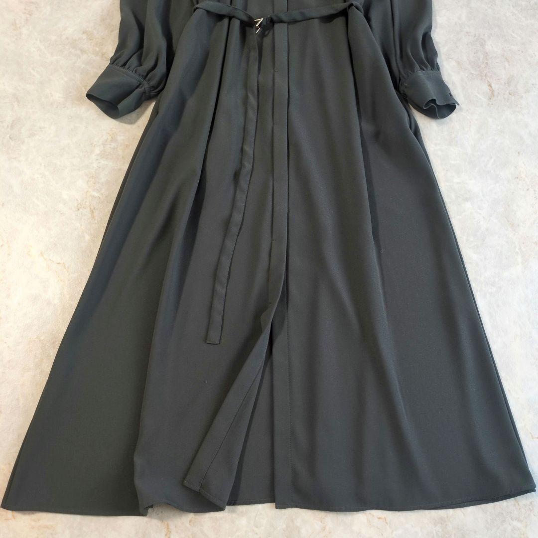 【極美品】オアーノ　ダブルヨーク　ワンピース　ロング　ベルト　トール