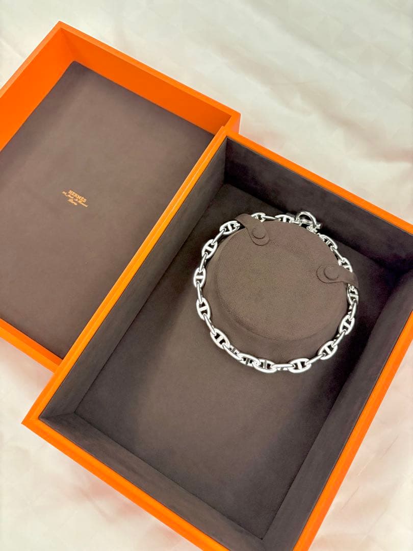 efu【新品未使用】エルメス シェーヌダンクル ネックレス GM29コマ