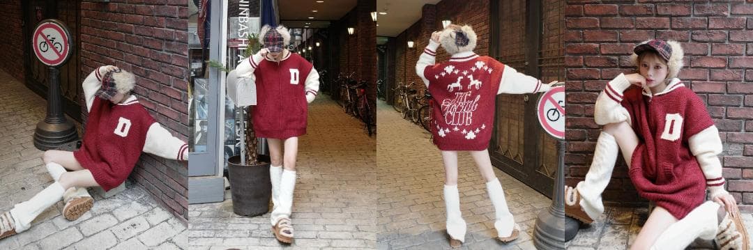 ダーリッチ darich THE Social CLUBニットブルゾン BRD