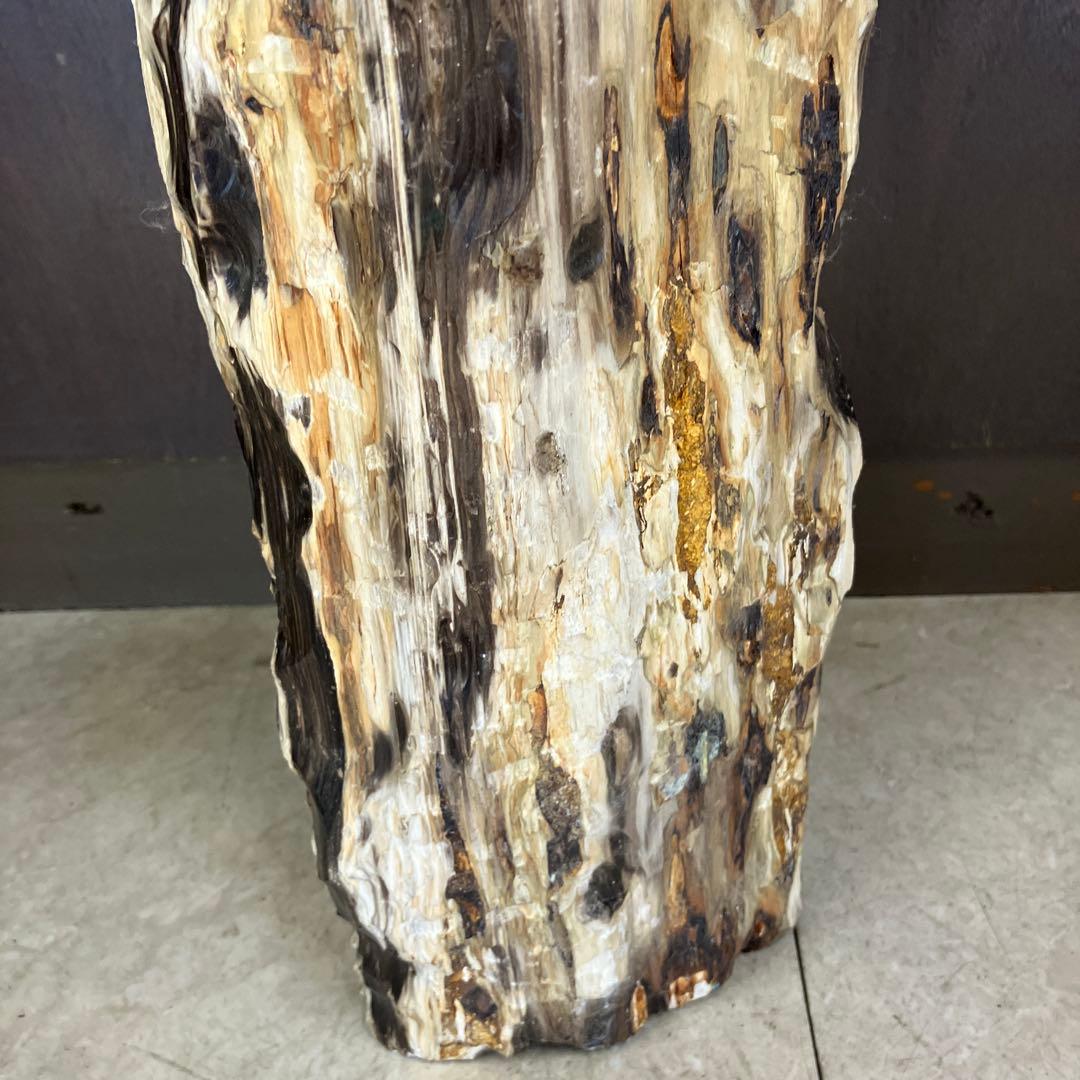 E-4 昭和レトロ 珪化木 化石 木の化石 鑑賞石 置物 飾り インテリア