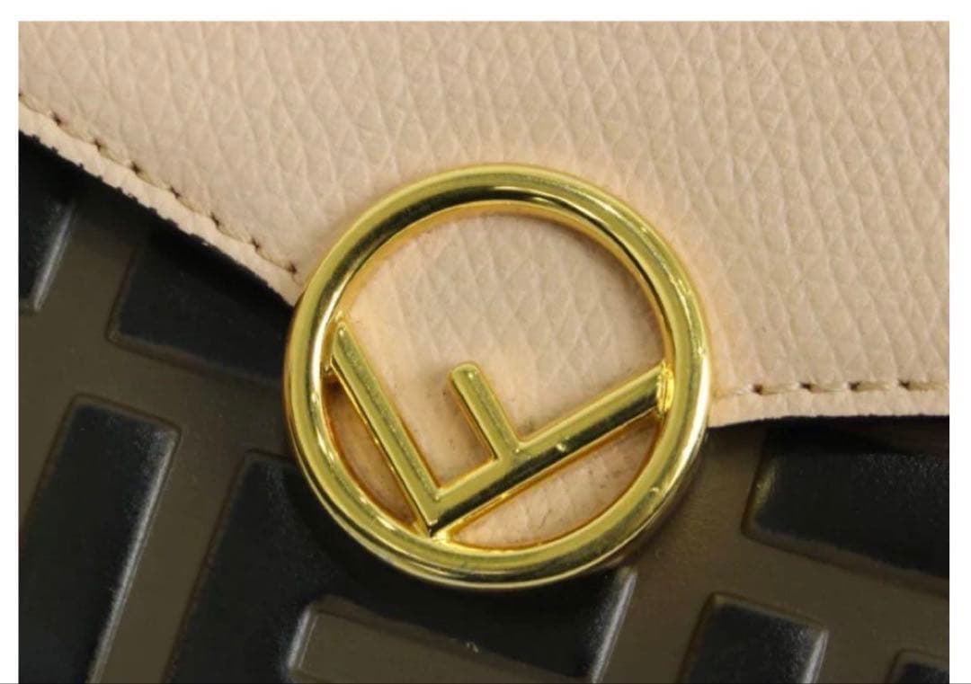 FENDI 長財布 ピンク ブラウン FFロゴ