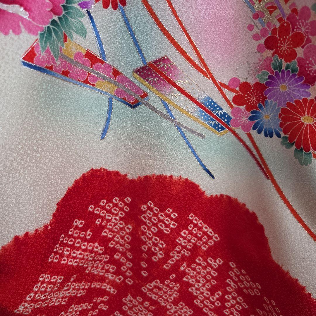 No9　正絹　女の子お祝い着物　産着長襦袢付き　七五三