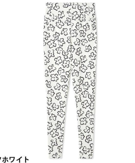 emmi yoga エミ ヨガウェア レギンス 花柄 ホワイト 新品未使用タグ付