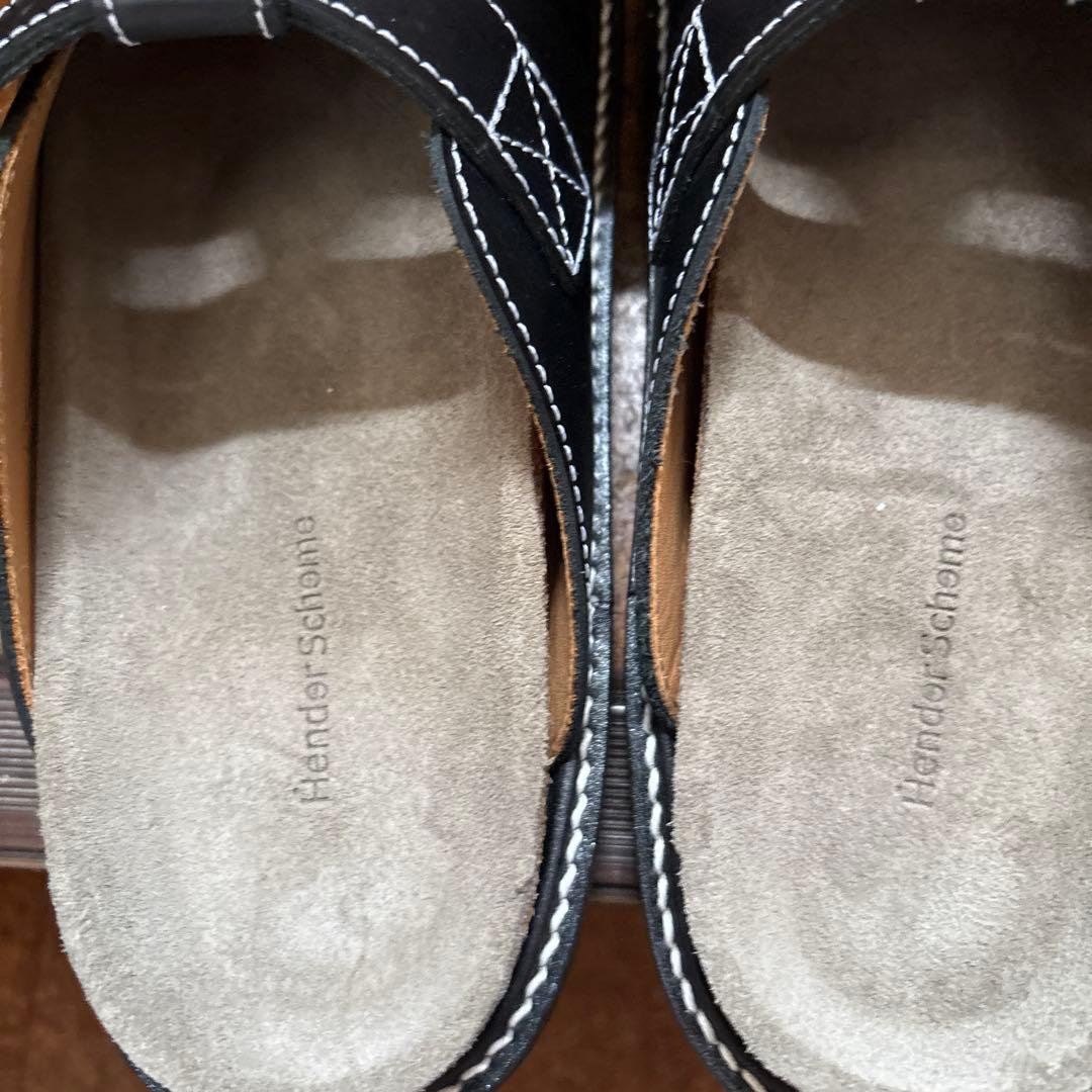 【レアサイズ】henderscheme サンダル buggs ブラック　サイズ2