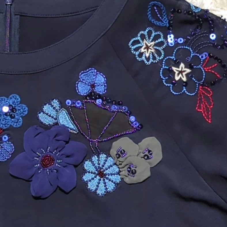 【専用】TOKUKO 1er VOL　トクコ　チュニック　お花　刺繍　ビーズ