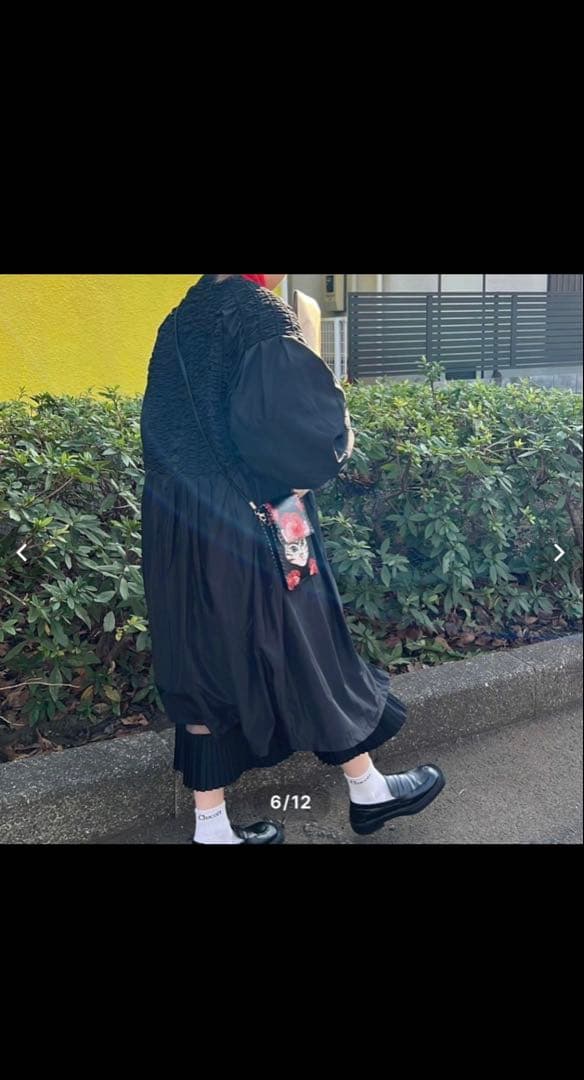 Lanan ラナン　ボリュームスリーブキルティングワンピースブルゾン【完売品】