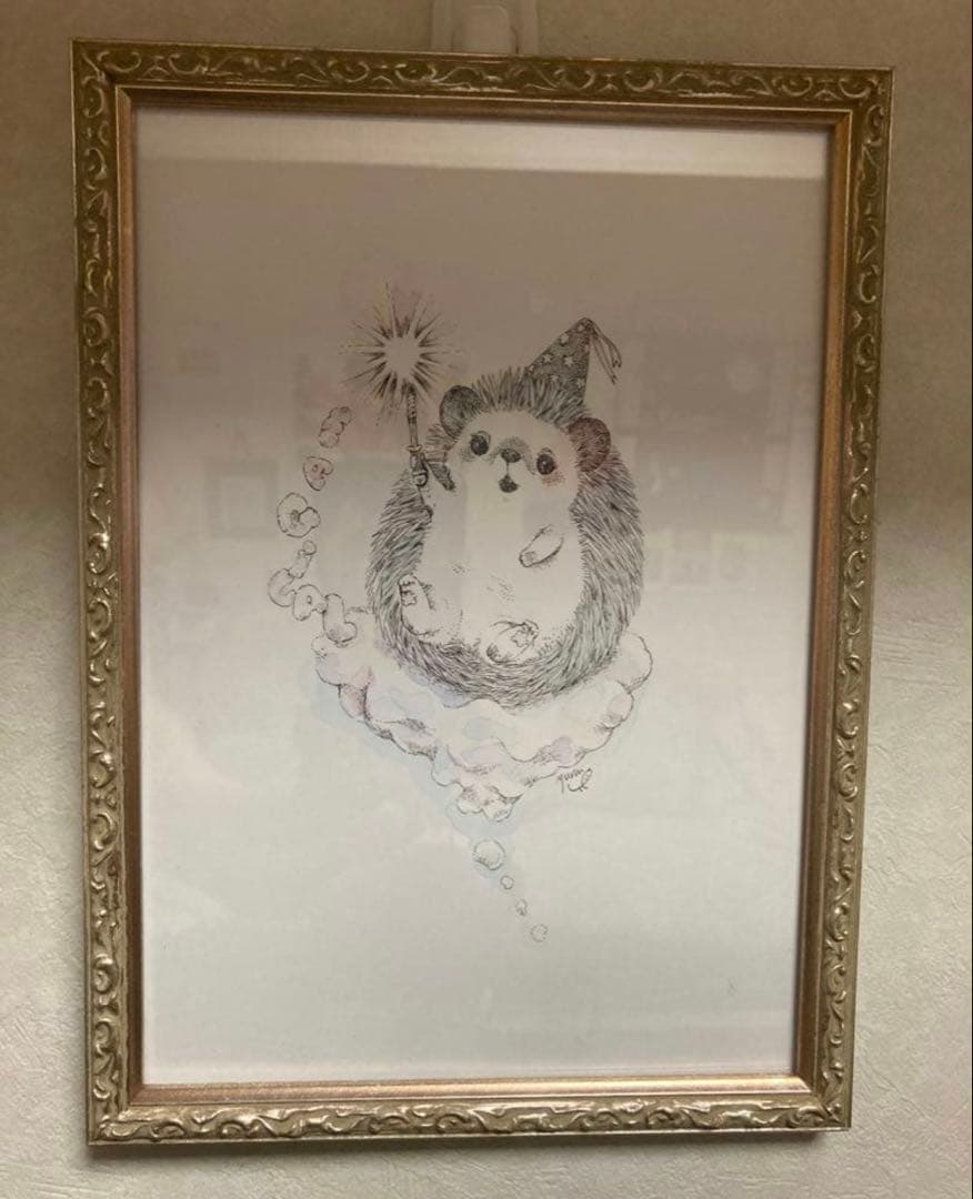 ⭐︎klug⭐︎　いわさきゆうし　ハリネズミ 原画2点セット