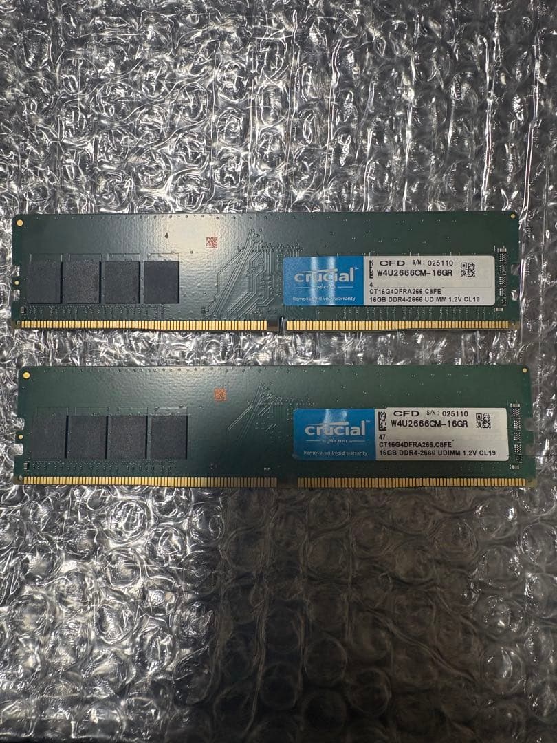W4U2666CM-16GR DDR4 32GB(16GB 2枚)