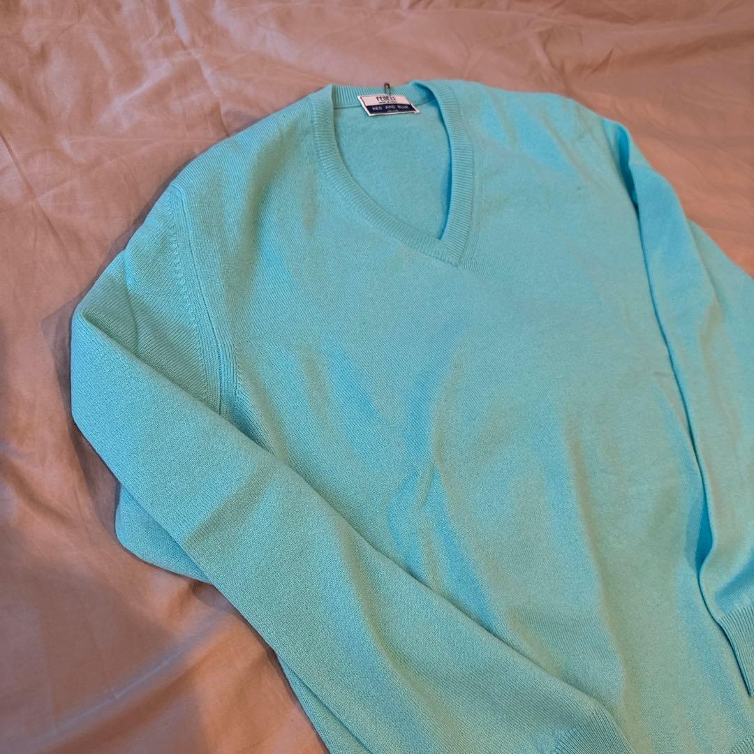 FEDELIフェデーリ　カシミヤ100%ニット ティファニーブルー 未使用