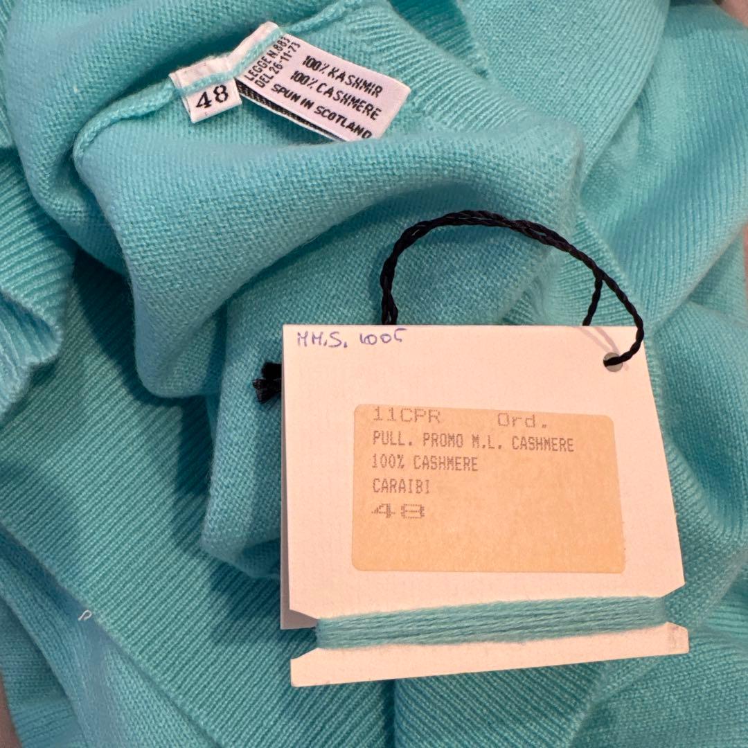 FEDELIフェデーリ　カシミヤ100%ニット ティファニーブルー 未使用