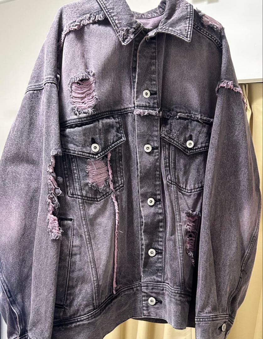 メゾンスペシャル クラッシュデニムブルゾン