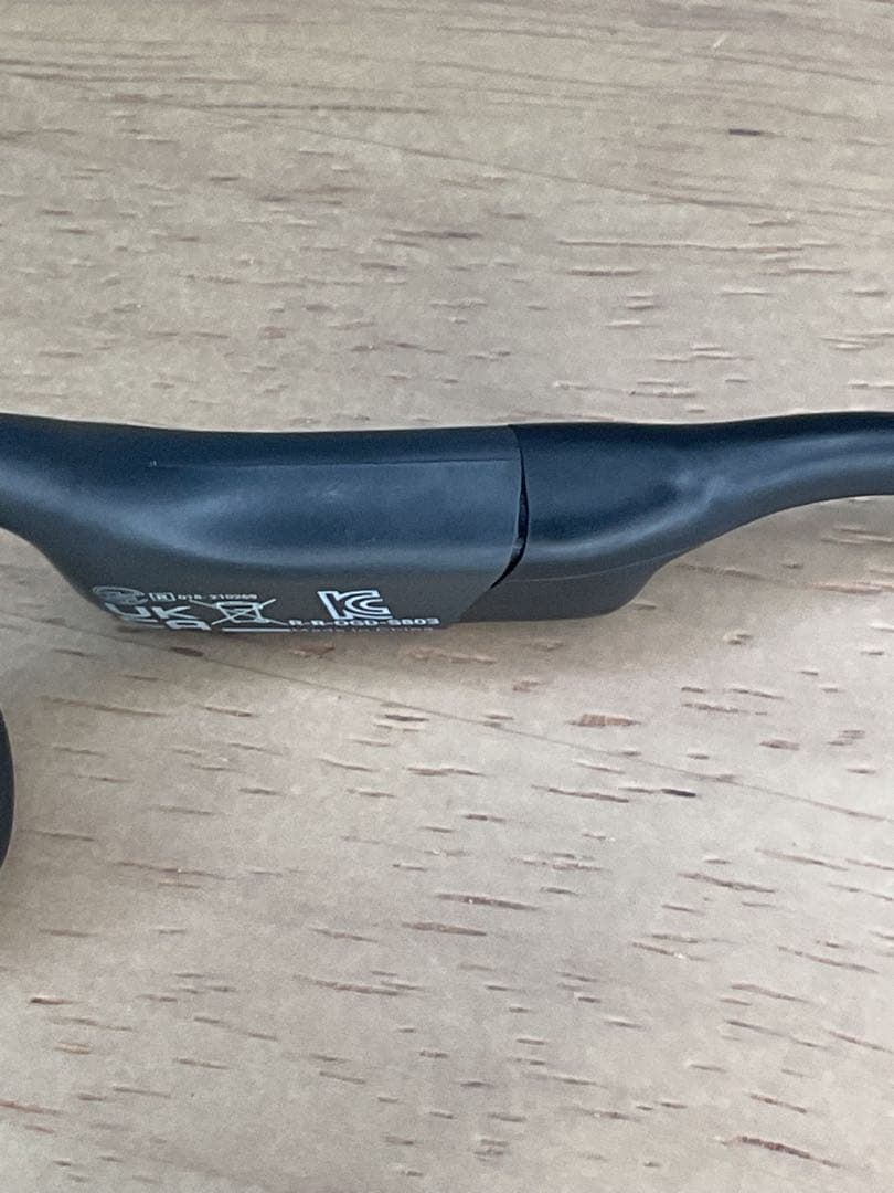 Shokz OpenRun S803骨伝導イヤホン 充電ケーブル付　現状品