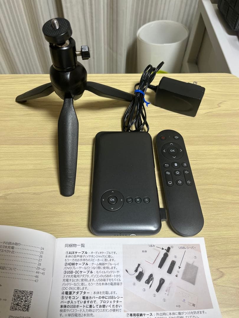 カベーニUENO-mono スマホサイズ プロジェクター 小型