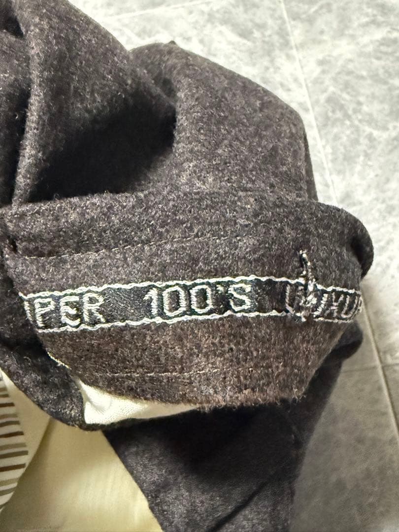 AMBROSI Super100'S アンブロージ ウール パンツ XL