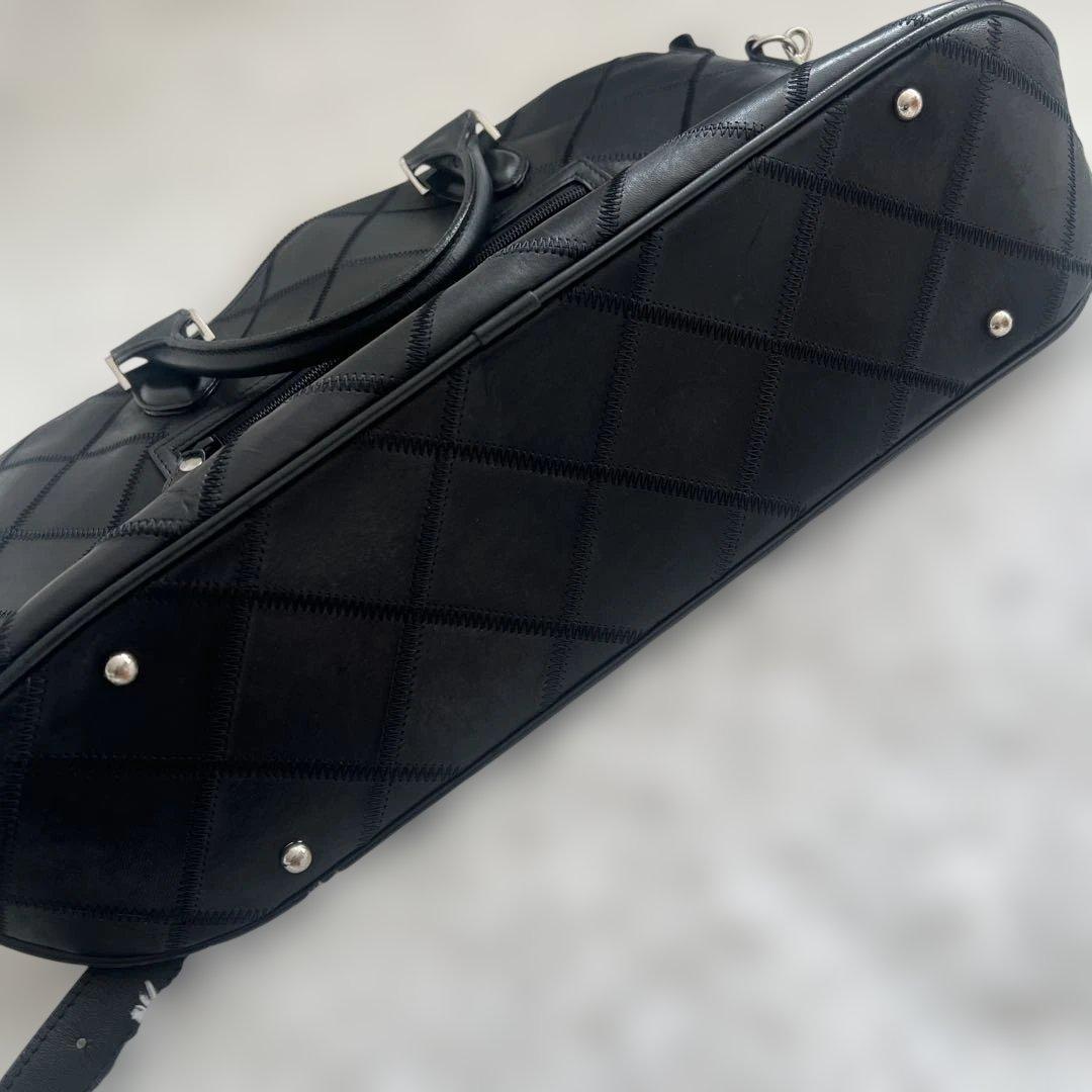 専用　TRION トライオン トートバッグ ボストントート（シボ革） パネル　ブ