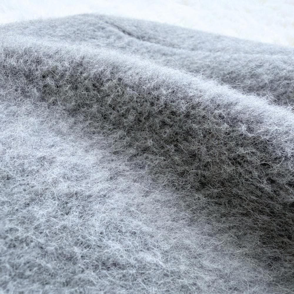 最終値下げ　アンタイトル　アンゴラ混ノーカラーコート　2LT　定価6万以上