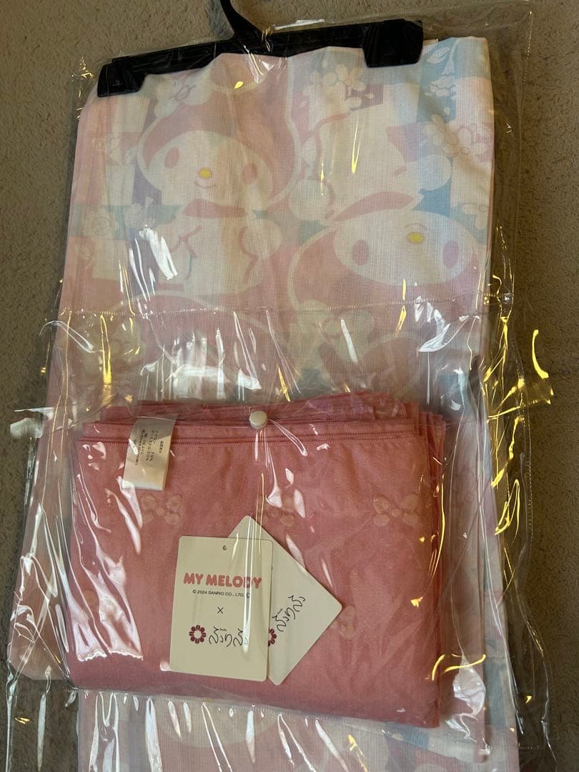 マイメロ　新品　ふりふ 浴衣、帯セットMY MELODY