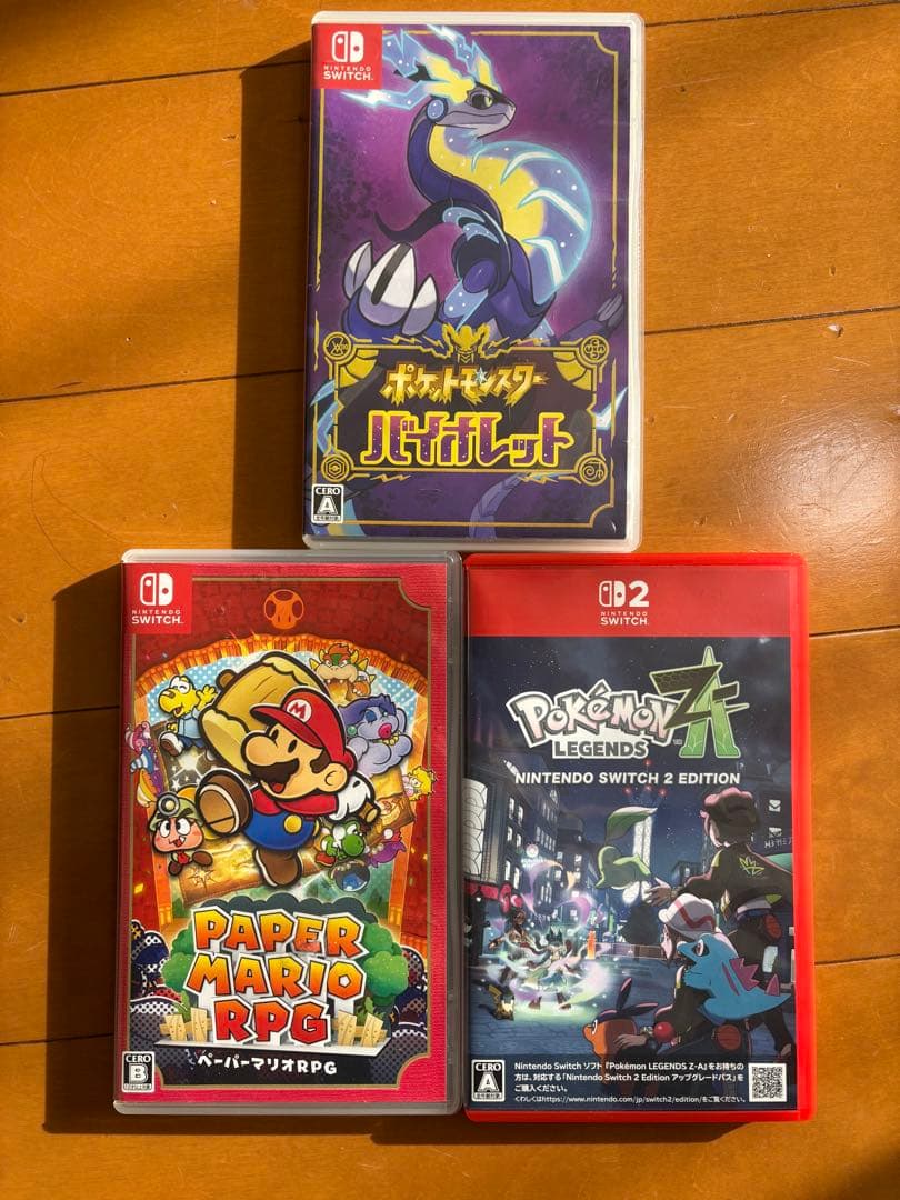 Nintendo Switchソフト　ポケモンZA バイオレット　ペーパーマリオ