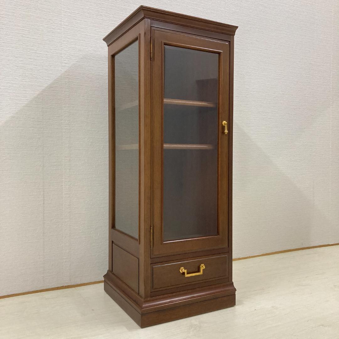 【マルニ】コーナーキャビネット　サイドキャビネット　飾り棚　地中海　A