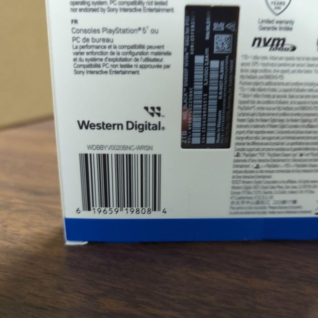 keiウエスタンデジタル SSD 2TB SN850P WD_Black