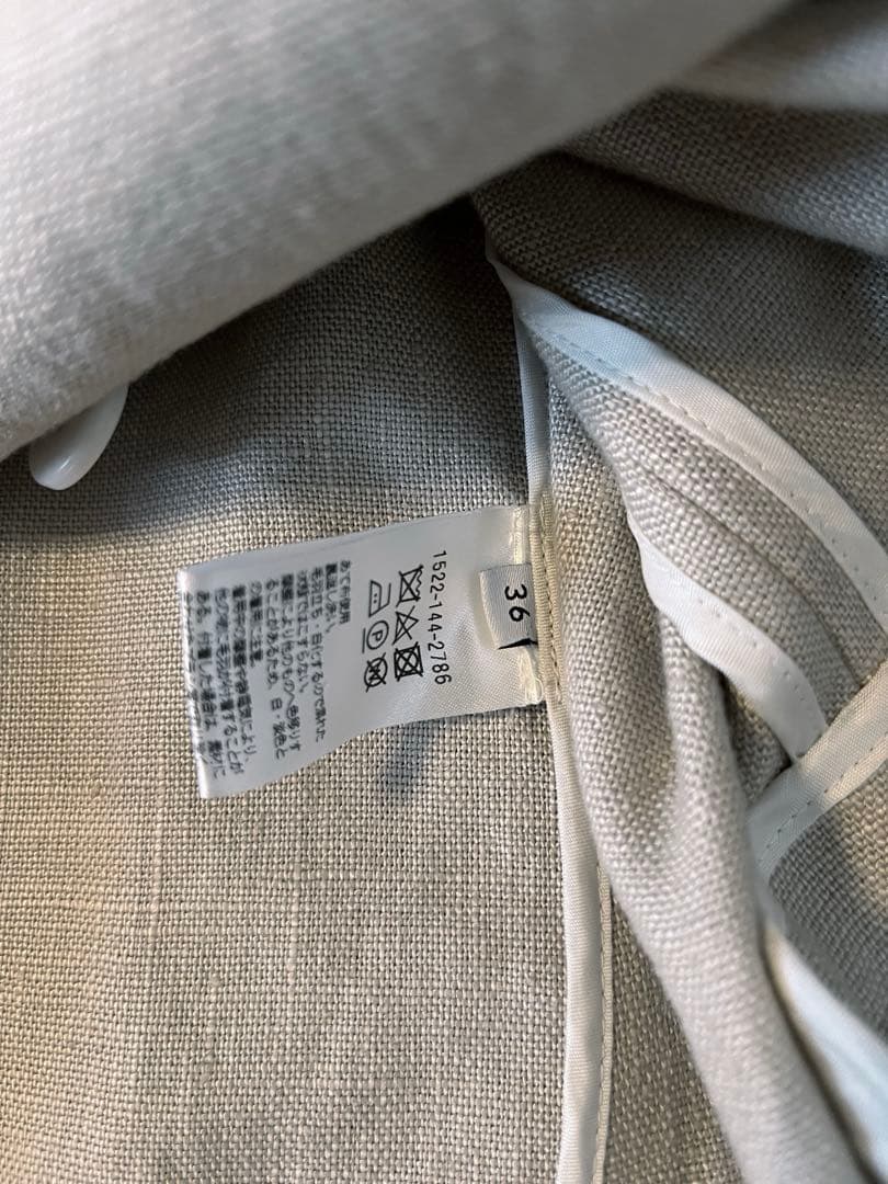 ユナイテッドアローズ　ブレザー　リネンダブルブレスト　ジャケット