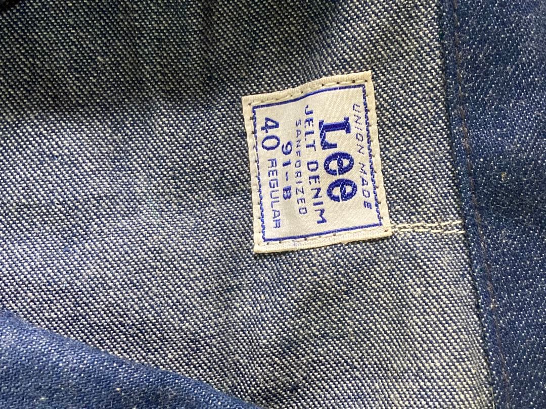 Lee 復刻　91-Bジャケット　N.O.N ノンウォッシュ　40 カバーオール