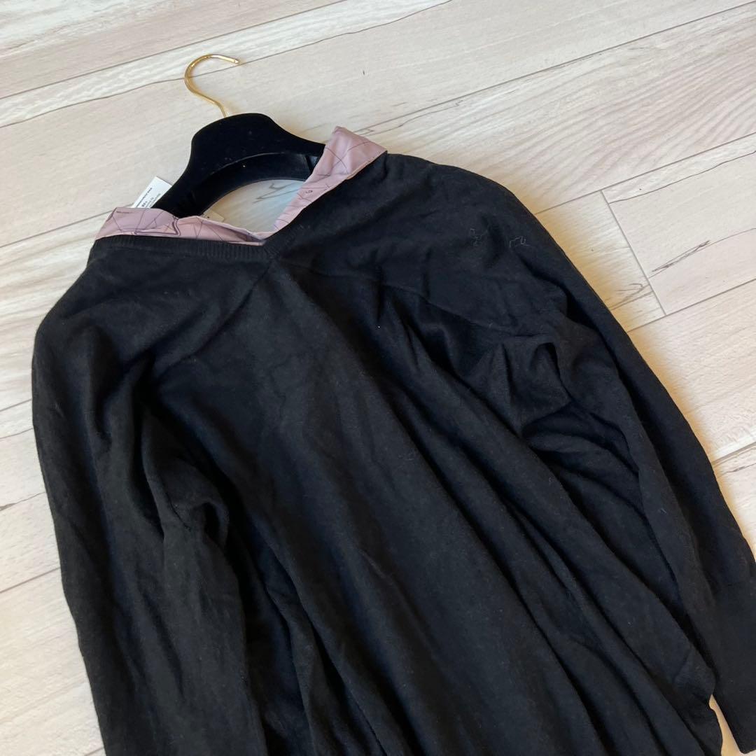 タグ付き　ヴィヴィアンウエストウッド　ニットワンピース　ボウタイ　リボン　膝丈