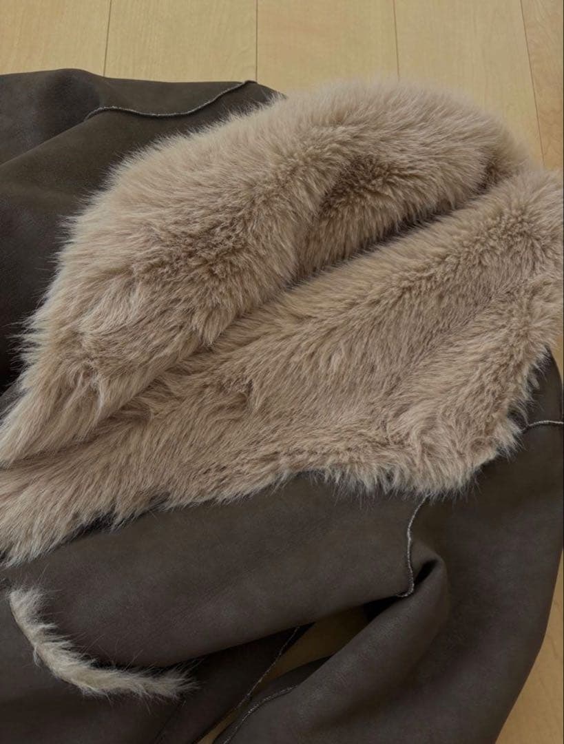 ZARA リバーシブル　ダブルフェイスロングコート