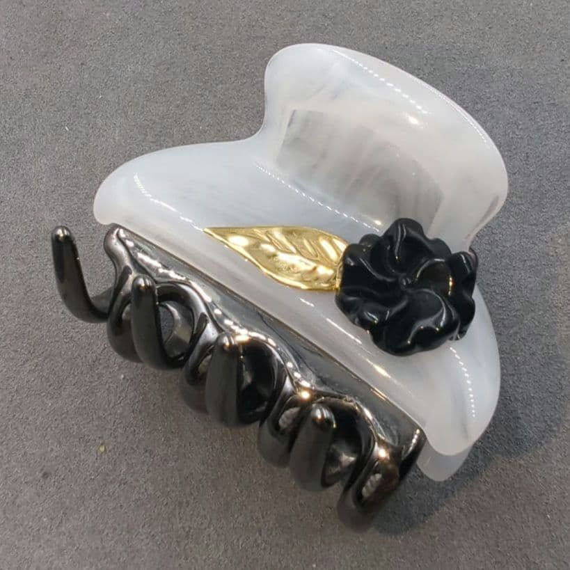 美品 acca アッカ ヘアクリップ ヘアピン ローズ 薔薇 フラワー