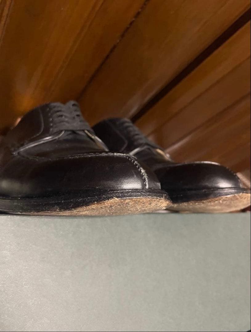 Alden オールデン Vチップ ブラックカーフ US7D BEAMS